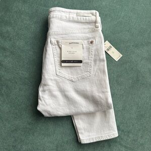 Pilcro and the Letterpress White High- Rise Skinny Jean Size 28
